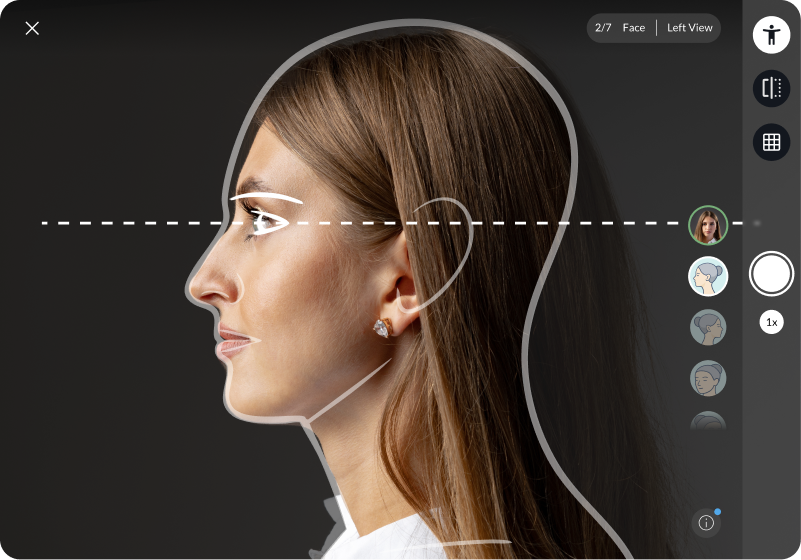 3D face scan guide