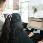 A spa front desk using all-in-one software to simplify operations