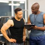 Gym instructor sharing fitness industry trends